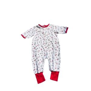 Small Steps Christmas Trees & Bears Pajamas Romper Sleepsuit Infant Baby 0-3M